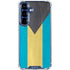 Bahamas Flag Distressed Galaxy S25 Plus Clear Case